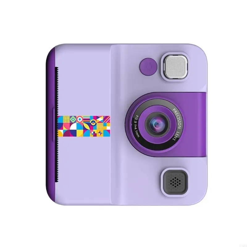 Caméra jouet rechargeable pour enfants 2,4 pouces IPS Affichage fonction d photo l8RB