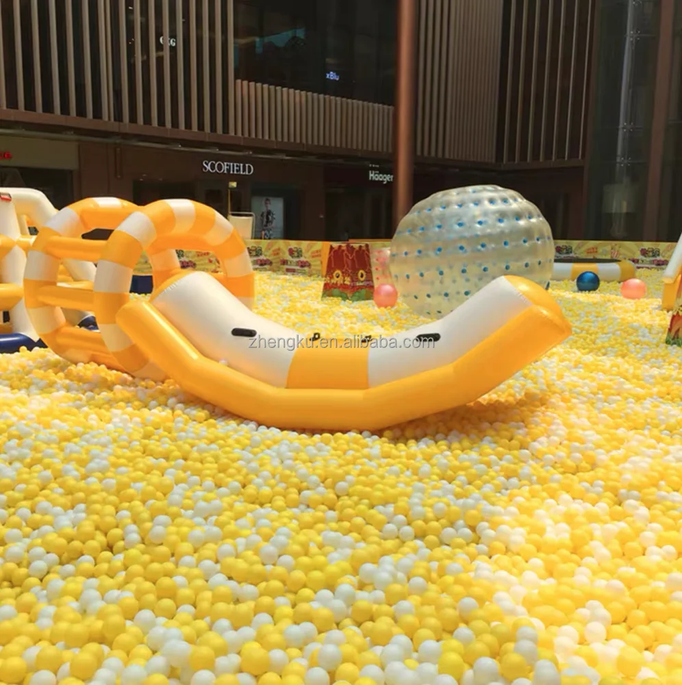 

Good Quality Floating Toys Outdoor Inflatable Totter Adults and Children Inflatables Water Seesaw