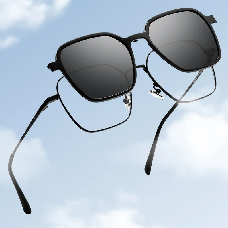 FIRADA Fashion Comfortable Magnet Eyeglasses Ultra Light Vintage Eyewear Optical Prescription Glasses Frame For Men Women 86009