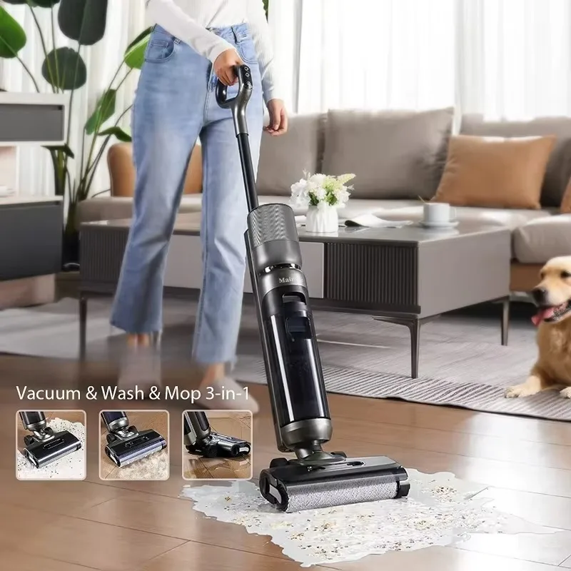 Airo Original Maircle Electric Upright Cordless Household Wet/Dry Vacuum Cleaner Floor Washer Self-Cleaning Function Factory