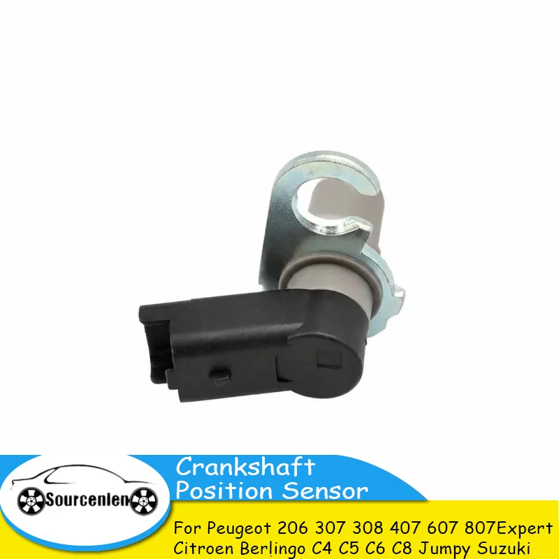 9640627780 New Crankshaft Position Sensor for Peugeot 206 307 308 407 607 807 Expert Citroen Berlingo C4 C5 C6 C8 Jumpy Suzuki