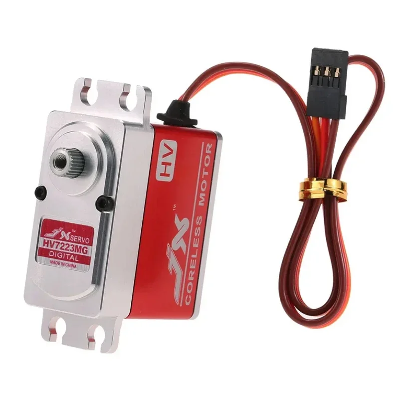 JX Servo PDI-HV7223MG 8.4V 23KG Metal Gear ad alta precisione Full CNC guscio in alluminio HV Digital Coreless Servo standard per auto RC