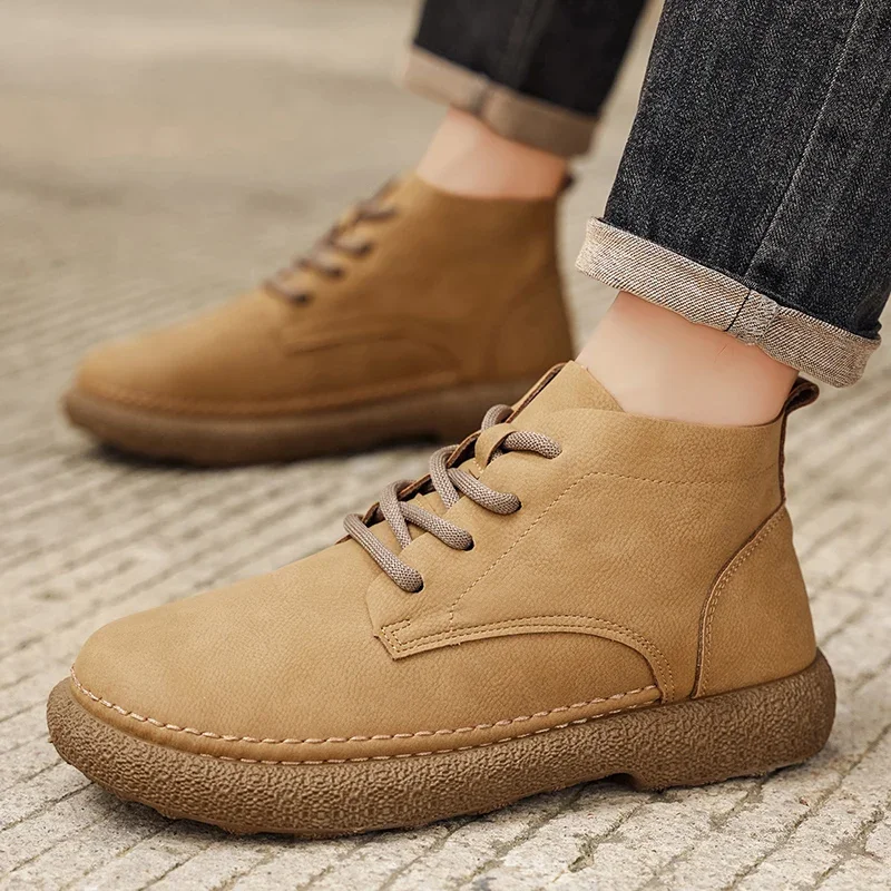 

Genuine Leather Men Oxfords Dress Shoes Luxury Brand Moccasins Loafers Plus Size 38-48 Brogue Lace Up Italian Mens Casual Shoes