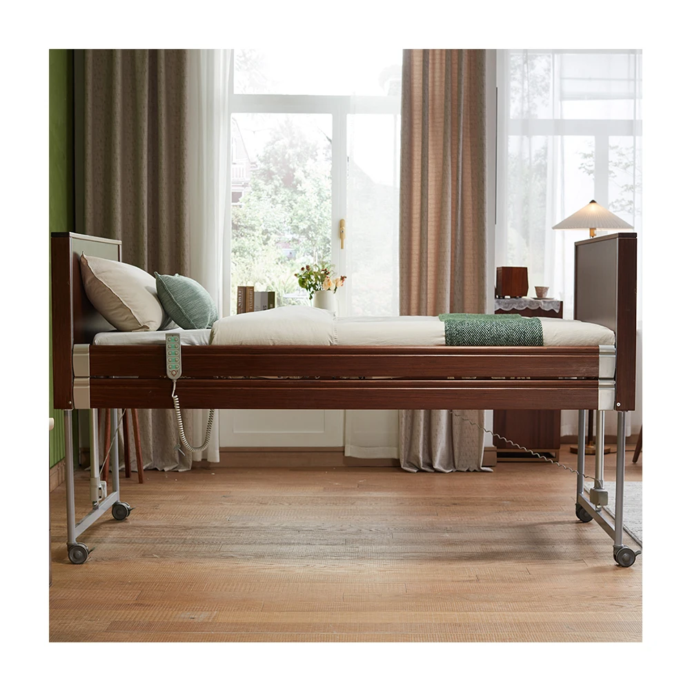 Electric Medical Clinic Bed Backrest Footrest Home Care Bed Rail For Elderly Nursing Hospital Patient Bed Tray