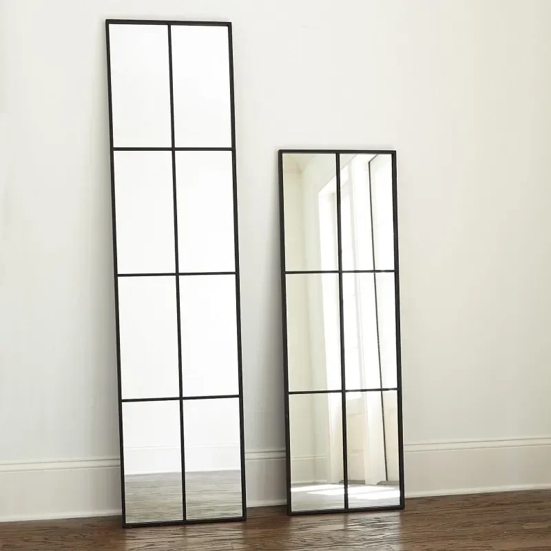 Modern minimalist iron wall mounted decorative mirrors, living, dining room, foyer, balcony, false windows