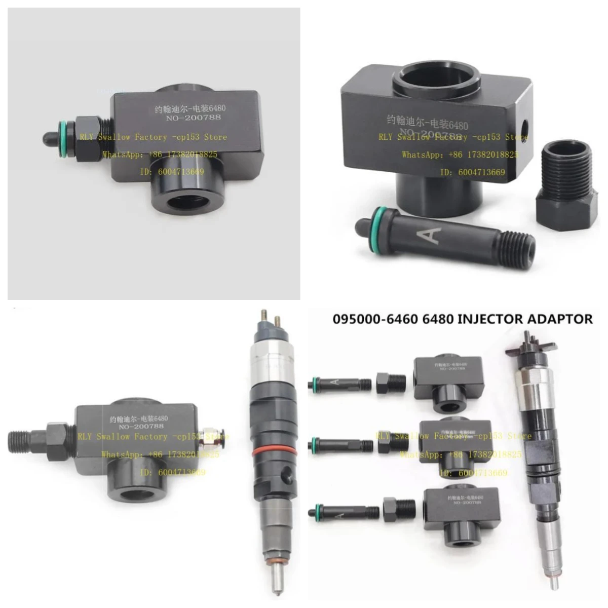 1pcsOil Return Fixture Clamp Adaptor Repair Tool For  095000-6460 6480   8530 Video Guide