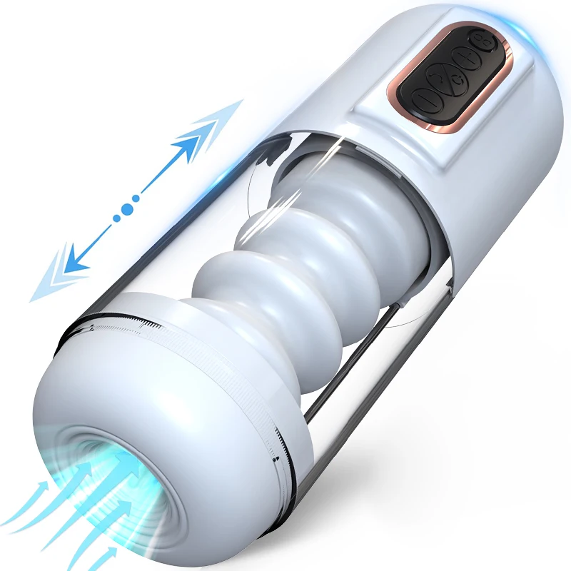 Automatic Thrusting Male Masturbator,Real Silicone Vagina Pocket Pussy Sex Machine,Adult Toys Penis Pump Stroker,Sex Toy for Men