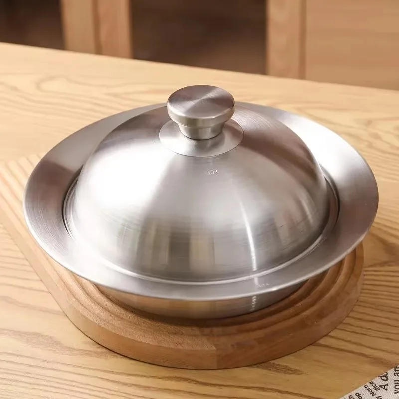 Cacerola voladora de acero inoxidable 304, bandeja de vapor multifunción para el hogar, vaporizador de cajón elevado