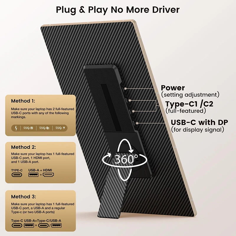 الجملة S6 المحمولة 15.6 بوصة شاشات كريستال بلورية موسع مع لوحة IPS 1080P عالية الدقة عرض مزدوج لأجهزة الكمبيوتر المحمول #5