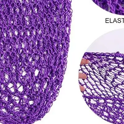 

Fashion Women Crochet Hair Snood Elastic Edge Long Hair Net Mesh Sleeping Nightcap Turban Headwear Hair Nets