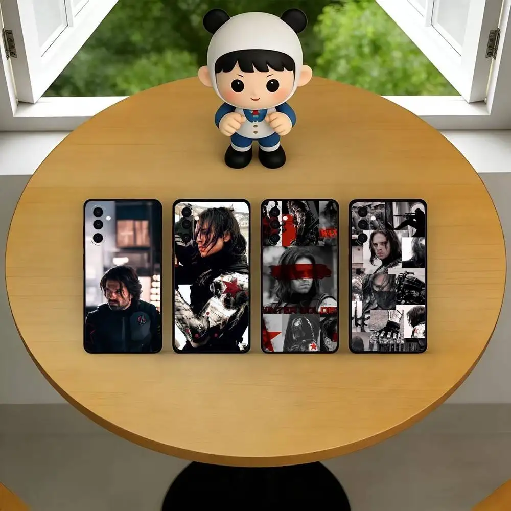 B-Bucky Barne-Winter S-Soldier Phone Case For Samsung Galaxy A73,A72,A71,A70,A53,A52,A51,Soft Silicone Black Cover