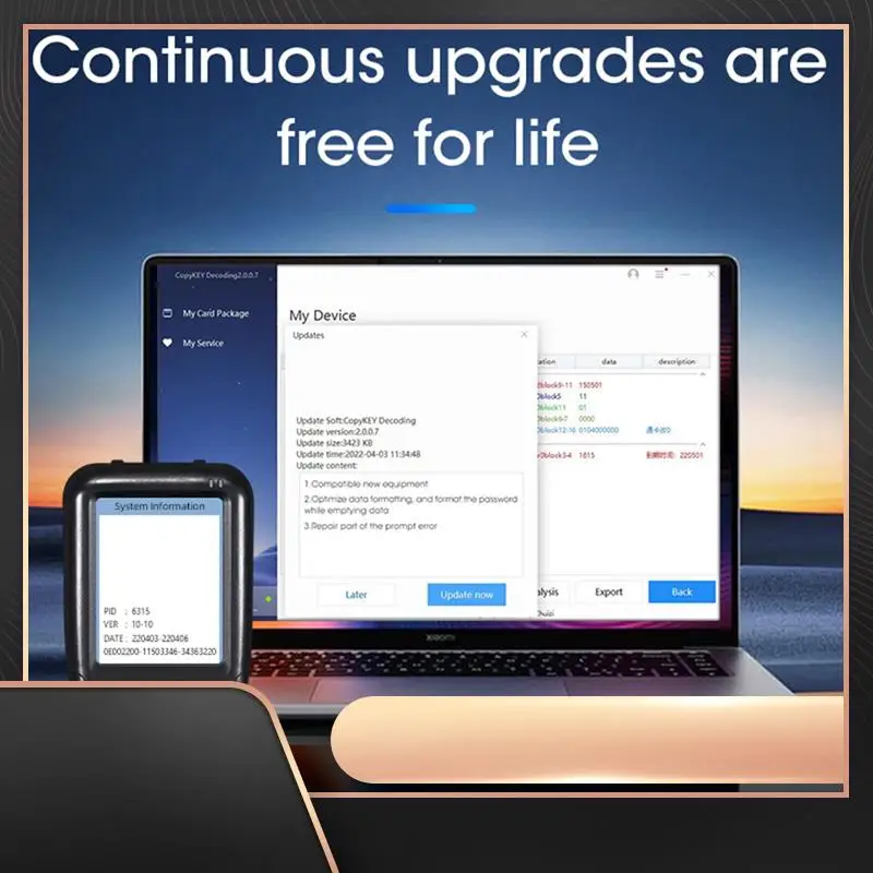 

X100 RFID NFC Считыватель смарт-карт Писатель + 5XUID/CUID Брелок RFID Дубликатор ID IC Card Программатор Зашифрованный ключ Копировальный аппарат