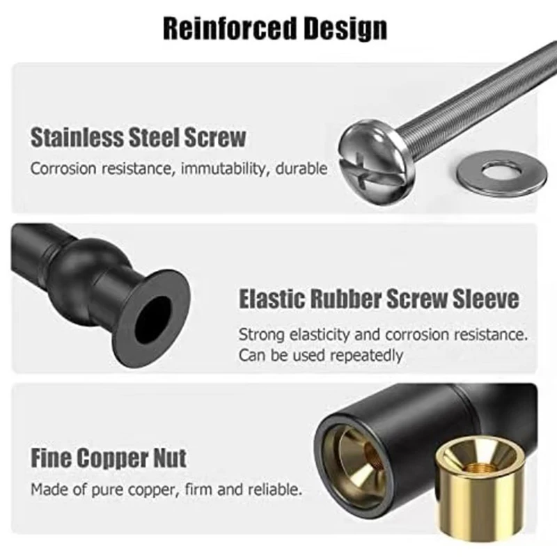 2 قطعة مقعد المرحاض العلوي إصلاح المفصلي حزمة حوامل استبدال الإصدار مسامير سريعة لملحقات أثاث الحمام المرحاض #3