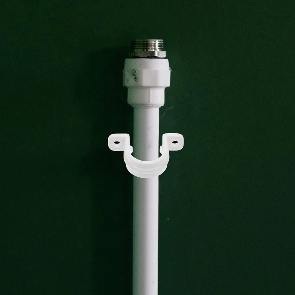 

20pcs Pvc Conduit Fitting U-Tube Strap Clamps Heavy Duty Pipe Fixing Clips For Oil Water Chemical Tubing Hose Clamp