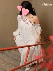 거울 원피스 우아한 빈티지 스위트 아이보리 스팽글 시폰, 원 숄더 맞춤형 정식 행사 무도회 원피스 이브닝 파티 가운