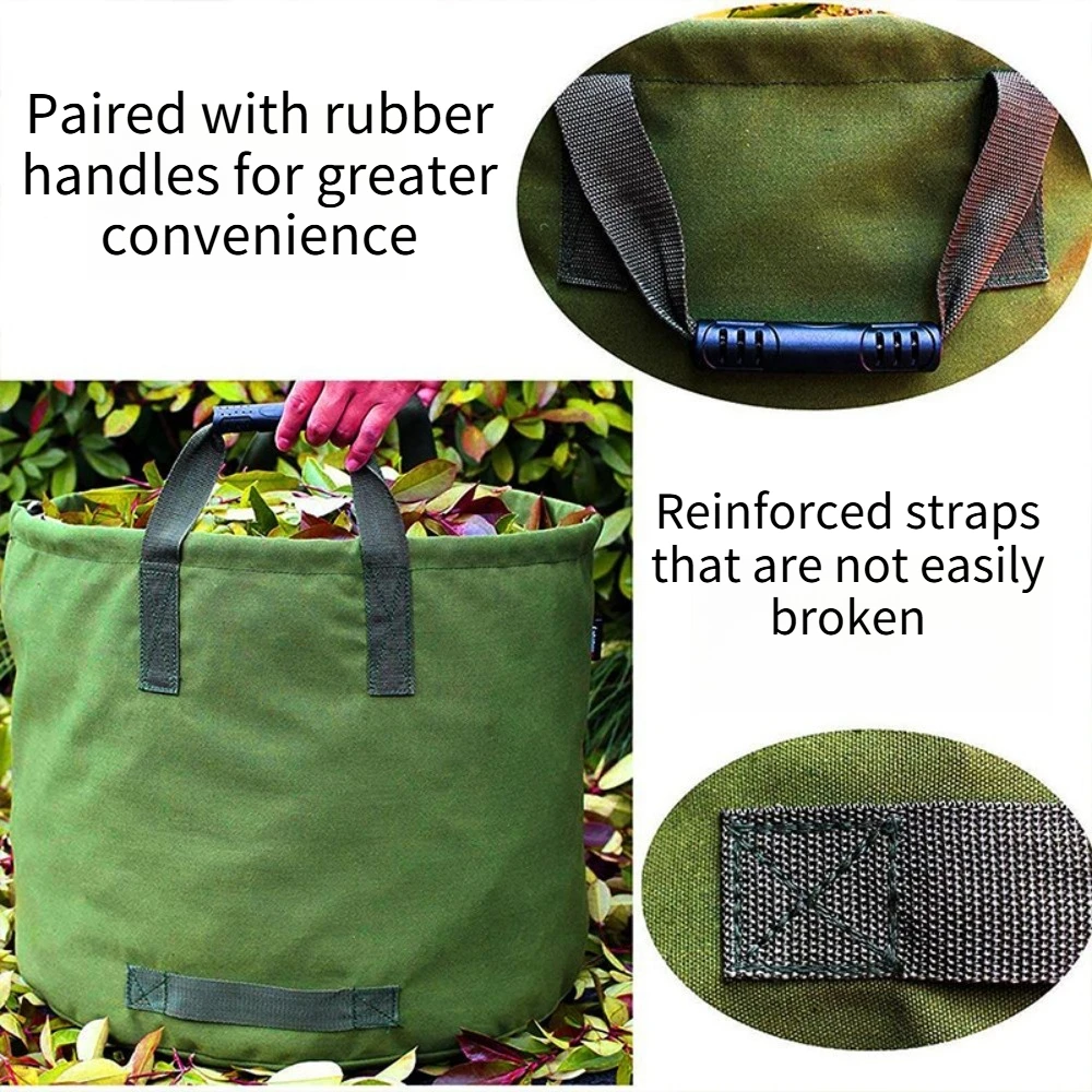 New Garden Bag Agriculture and Forestry Leaf Green Storage Bag Fallen Leaf Bag Gardening Tools Green Garden