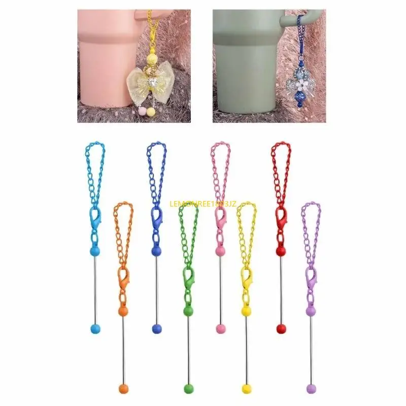 N58C Beading Keychain Pendants Accesorio llavero para bolsas caramelo aluminio