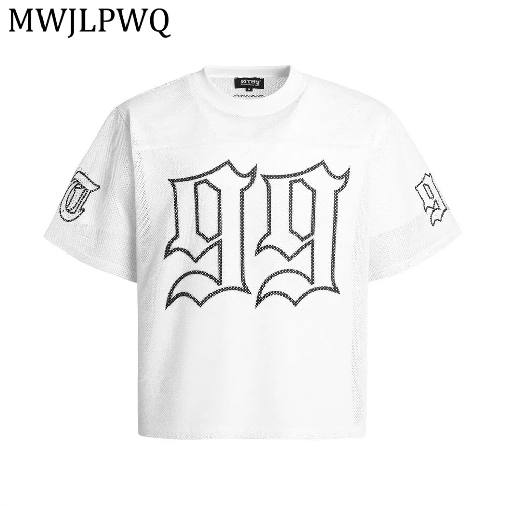 

MWJLPWQ Printed Breathable Mesh Sports Short-Sleeve T-Shirt For Men Loose Fit Outdoor Casual Quick-Dry Casual Tops Trendy 14056