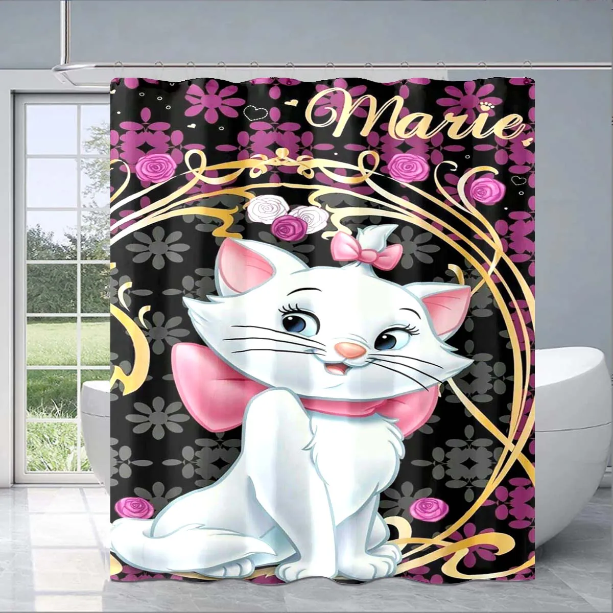 Cartoon Anime Mary Cat Girl Shureta Cute Cartoon Pattern Shureta Children's Bathroom Fashion Decoration Children's Gift