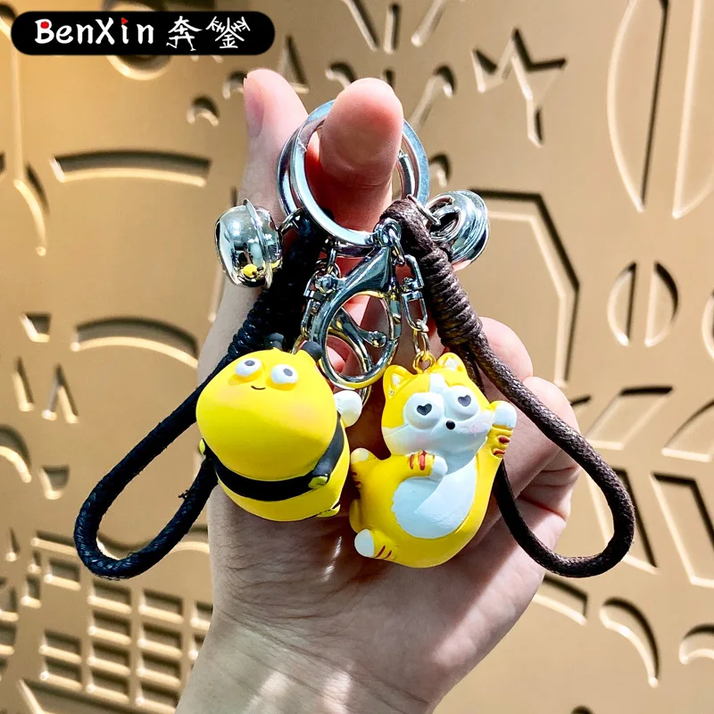 

miniso Figurines, keychains, bags, pendants, cute couple car key chains, pendants and gifts