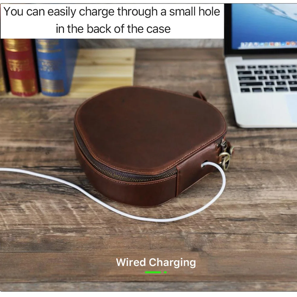 Чехол POYATU из натуральной кожи для Sony WH-1000XM4 WH-1000XM5 WH-1000XM6, сумка для переноски ручной работы из натуральной кожи, сумка-коробка