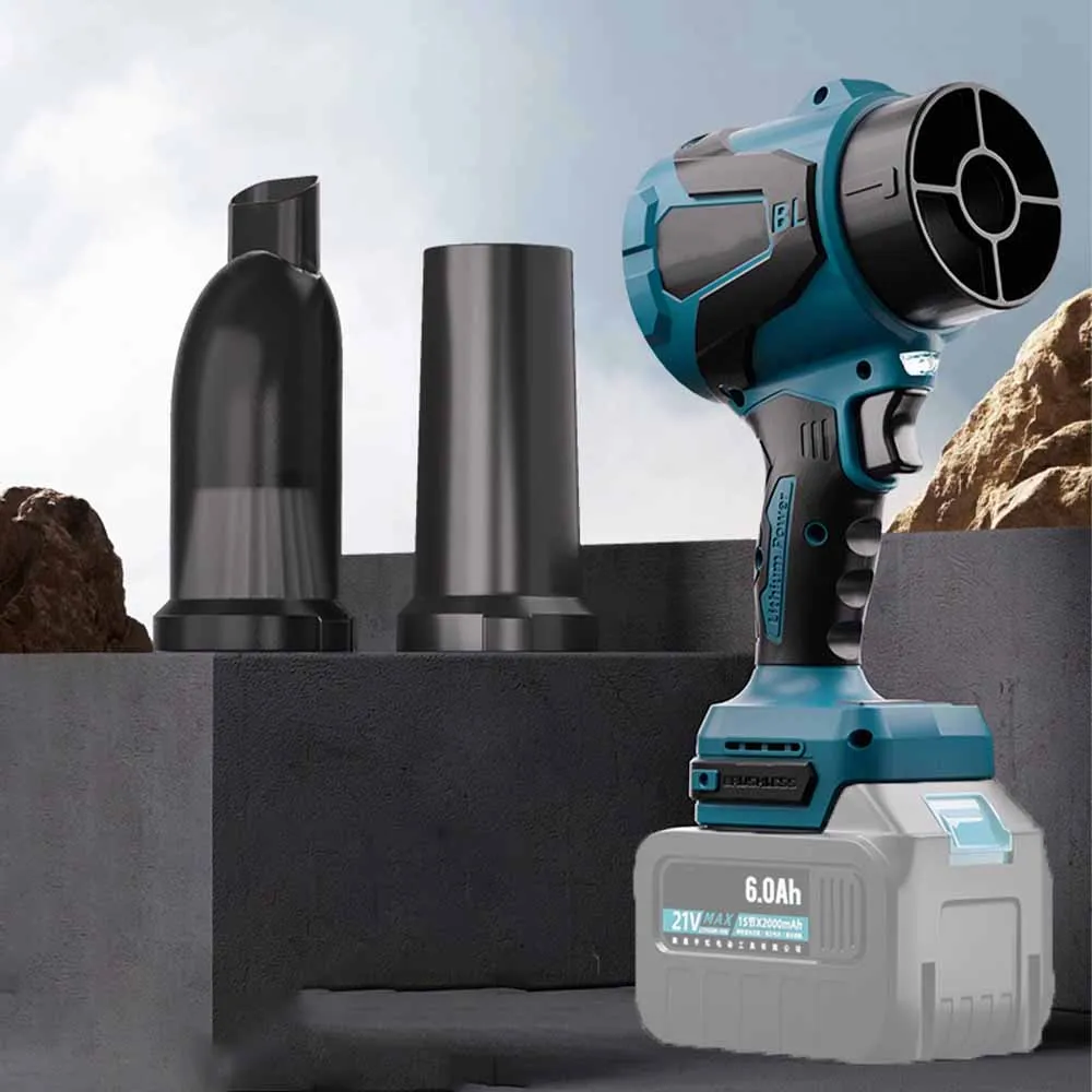 لماكيتا بطارية 18 فولت بدون فرش 3 تروس منفاخ لاسلكي مكنسة كهربائية منفضة الهواء 2 في 1 يده سجادة أرضيات أداة السلطة السيارة