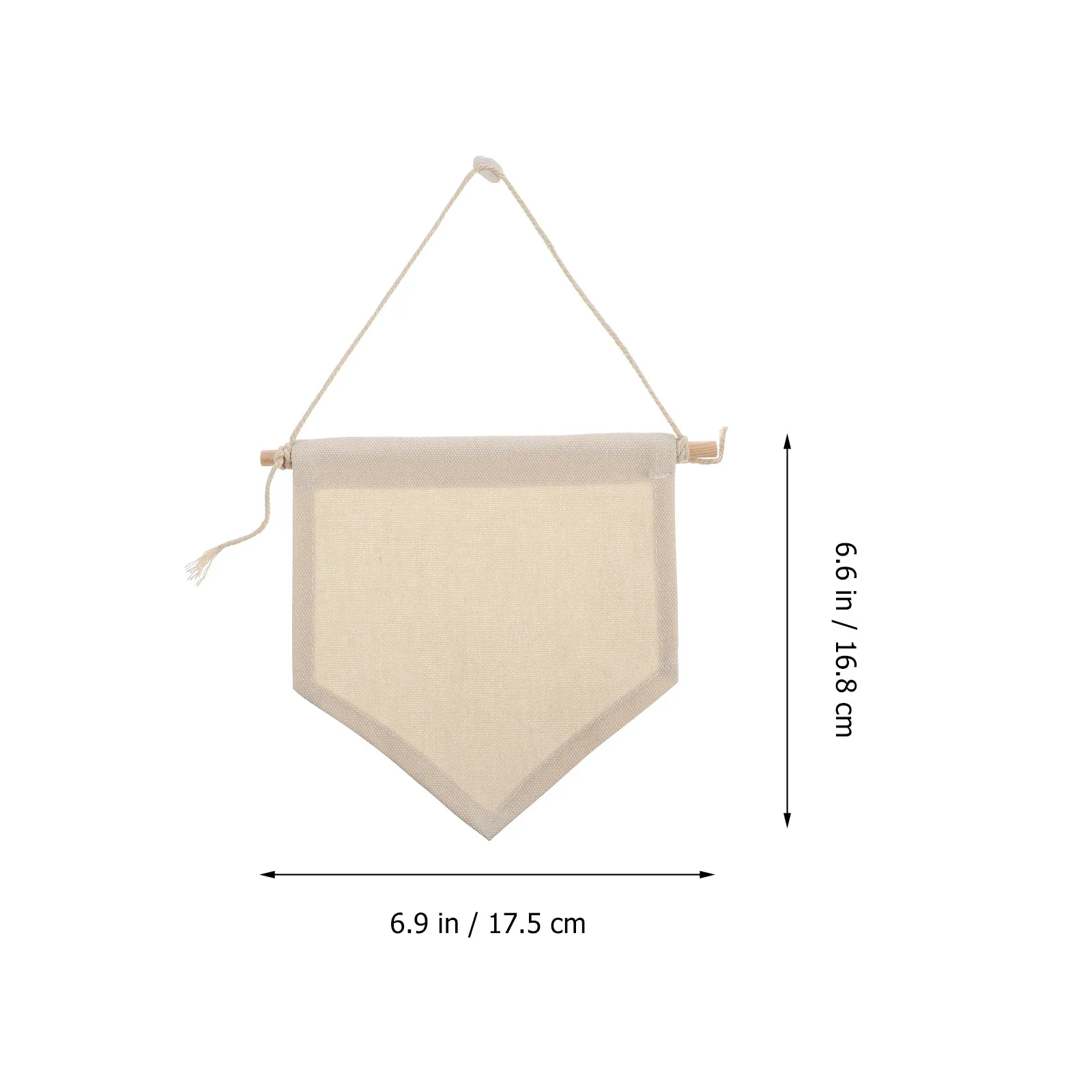4Pcs Canvas Pin Display Pennant Banner for Brooches Badges Wall Decoration Home Atmosphere Decorative Storage Flag Banner