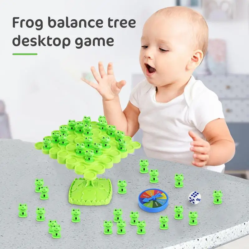 Jouet mathématique Montessori pour enfants, jeu de table, arbre d'équilibre grenouille, jouets pour enfants, planche d'équilibrage grenouille, puzzle pour garçons et filles