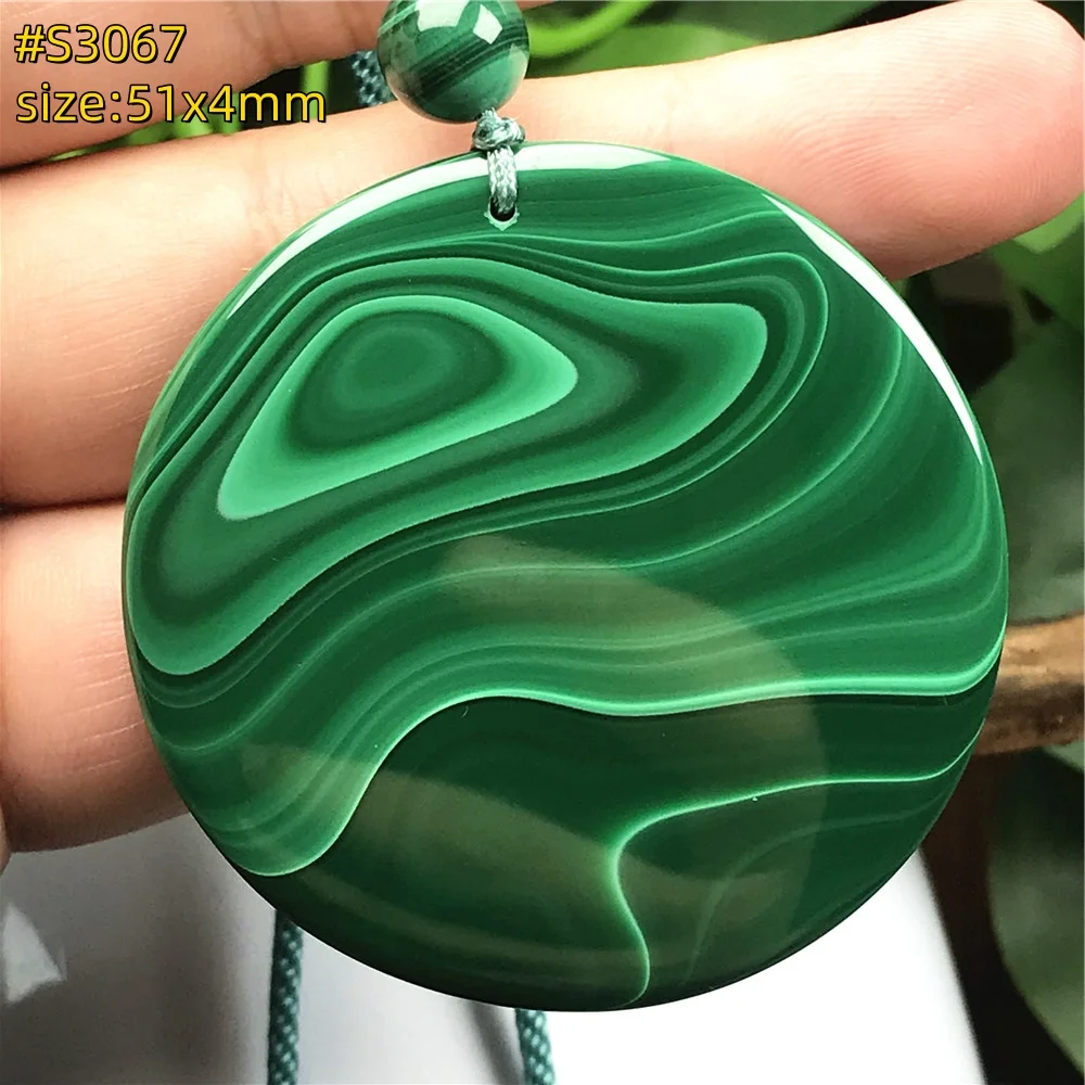 Top Natural Green Malachite Necklace Pendant For Women Man Healing Luck Gift Beads Stone Silver Crystal Gemstone Jewelry AAAAA