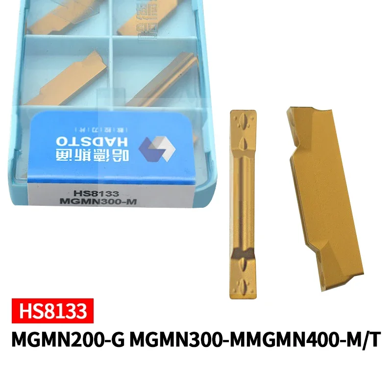 

10 шт. оригинальных твердосплавных плашек HADSTO MGMN150 200 250 300 400 500 600 G M T HS8133 для нарезания канавок, режущие лезвия для станков с ЧПУ