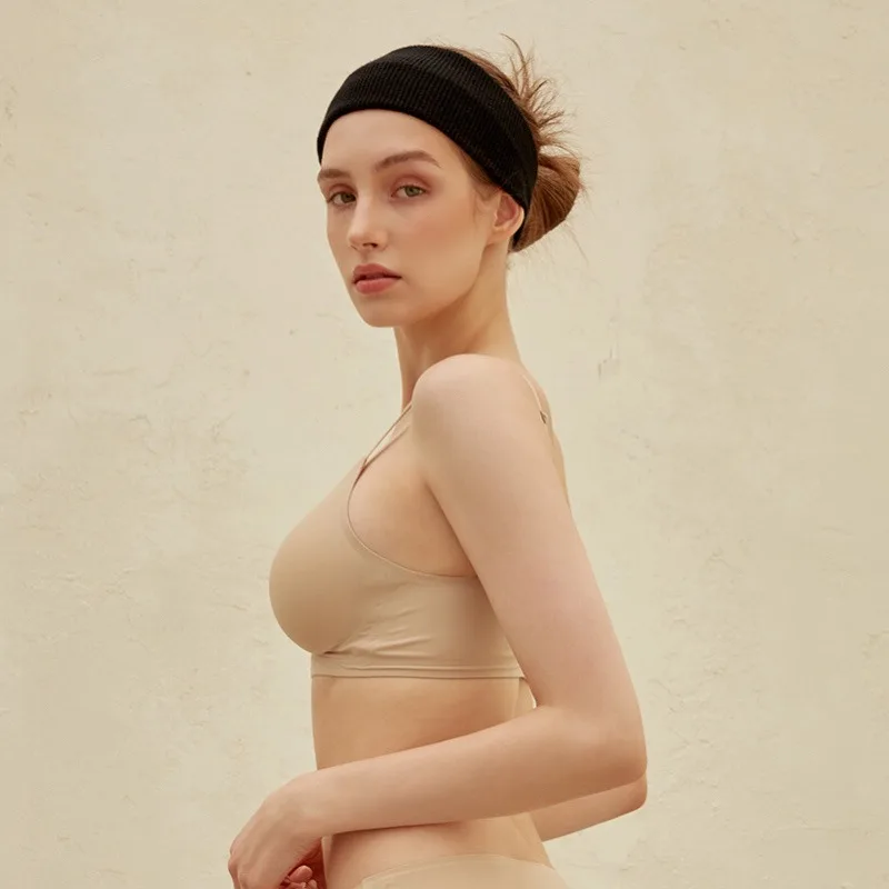 Bra Mulus untuk Wanita Bra Push Up Bra Bebas Kawat Lingerie Wanita Seksi Pakaian Dalam Empuk & Pakaian Tidur Intim