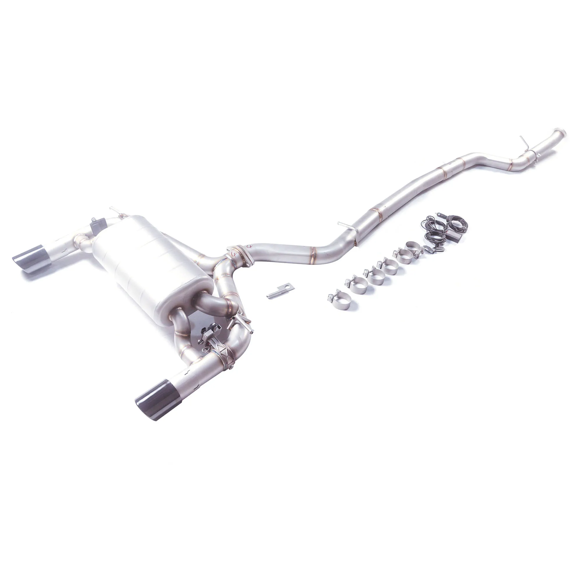 

[Custom product] For 13-18 BMW 328 320 325 F30/F34/F35/F36 Catback304 stainless steel adjustable valve exhaust system silencer