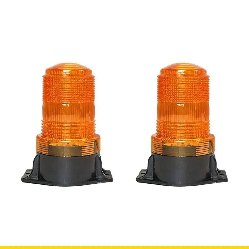 SZCH High Visibility Golden Red Flashing Beacon Light LED Light for Forklift Truck & Work Vehicles 12V/24V Suitable