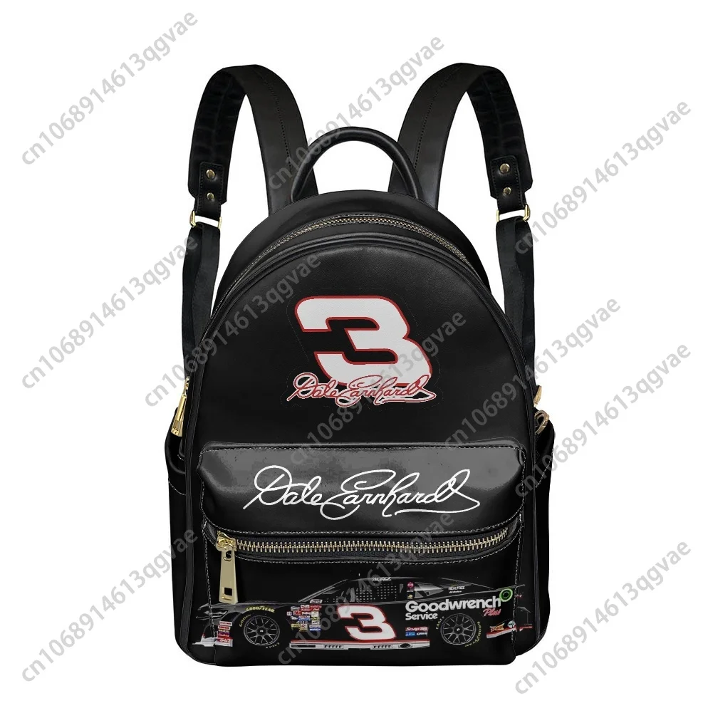 Dale Number 3 Earnhardt Furry Backpack Womens Men Personalized Double Shoulder Bag Business Travel Bookbag Rucksack Gift Daypack