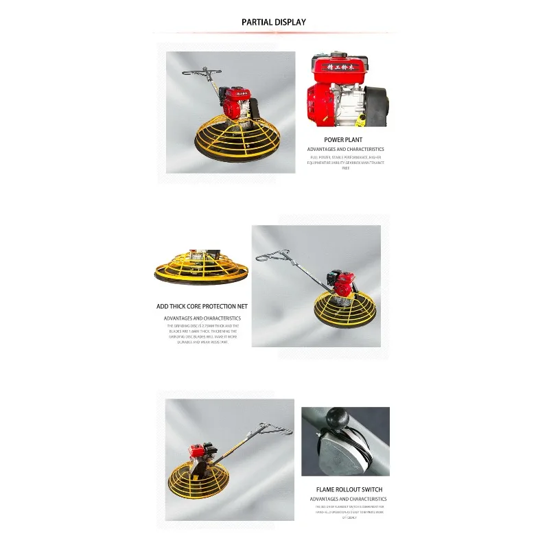 

1-Meter Concrete Finishing Machine Road Surface Smoothing And Polishing Machine for Construction