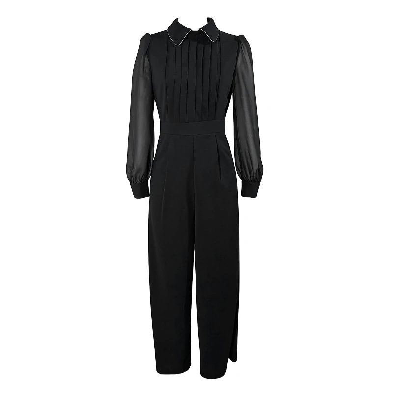 Combinaison amincissante taille haute, pantalon à jambes larges, costume une pièce pour femme, D363, nouvelle collection automne, vêtements pour femmes