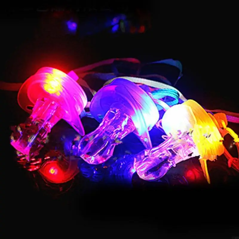 CORB Glowing Pacifiers With LED Light Random Color For Night Play And Parties