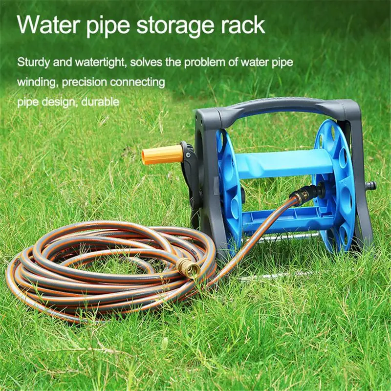 

Water Hose Storage Reel Multipurpose Cranked Water Hose Holder Rack Water Pipe Storage Holder For Garden RV Patio Deck Yard Lawn