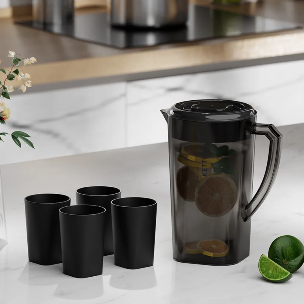 

Drinkware Large Capacity Cold Water Kettle Heat Resistant 1.3/2.2/3L Pitcher Plastic Fall-resistant Juice Jug Summer