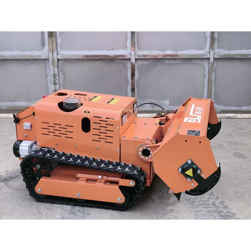 CE EPA Industrial Diesel Remote Tracked Slope Mower 1000mm Cut Width Robotic Grass Cutter for Farm Solar Orchard Embankment
