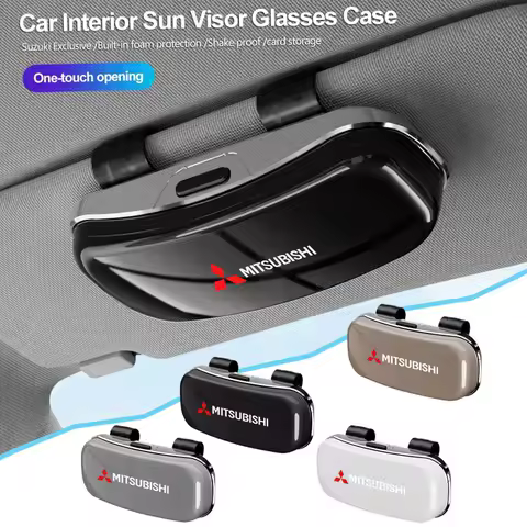 Car Visor Glasses Box Auto Sunglasses Storage box For Mitsubishi Colt I200 Delica Triton Ralliart Ex Star Xpander Mirage Montero