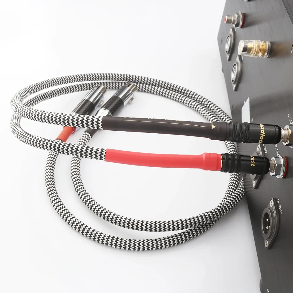A10 HiFi Audiophile Audio Cable RCA Male to XLR Female Male Plug 3 Pin RCA XLR Interconnect cable