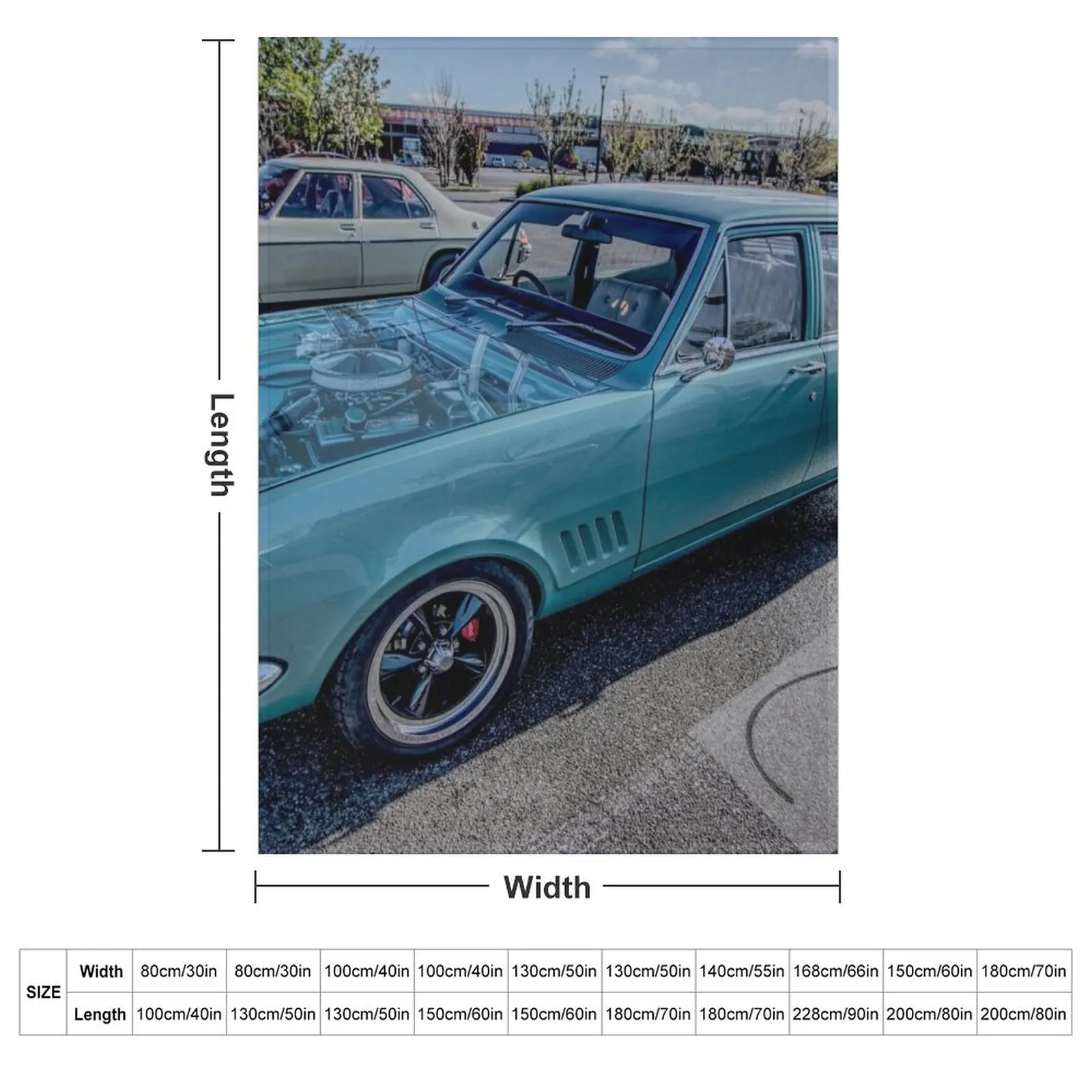 Misted Holden Brougham in teal Throw Blanket Hairys Luxury Brand Tourist cosplay anime Blankets