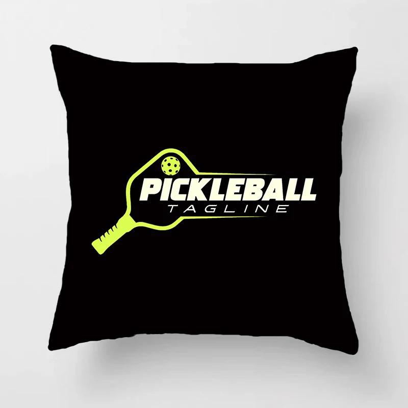 Pickleball Cushion Cover for Sofa Pillow Case Cover Seat Car Throw Pillowcase 45X45cm For Home Decorative 187