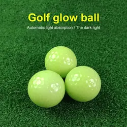 Hafif ışıklı top iyi elastikiyet taşınabilir gece sporları kızdırma Golf topları parlak Golf topu Golf topu