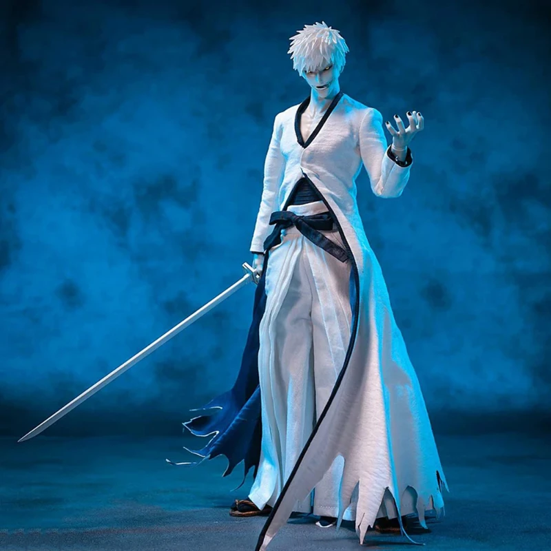 1/6 Male Soldier Action Figure With Head Carving Accessories White Lord Void White Ichigo Model 12