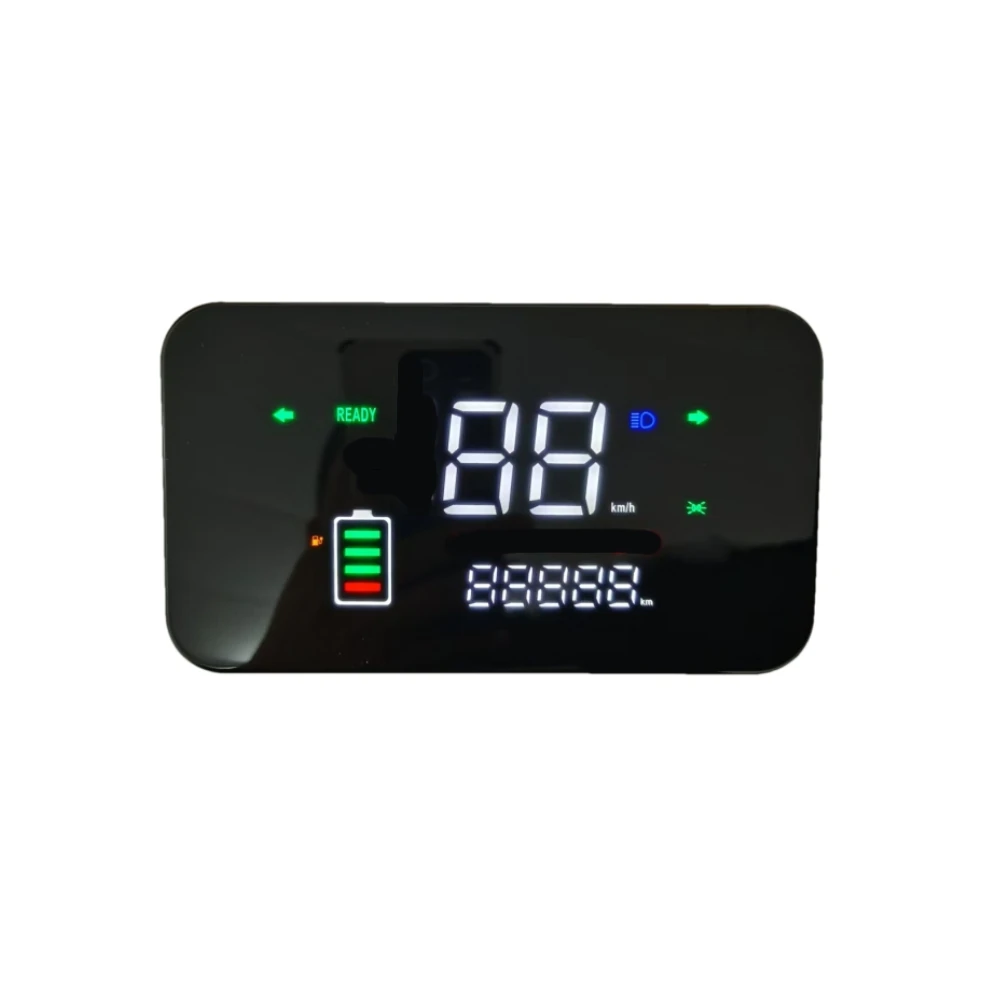 

Черный счетчик скорости электромобиля, замена светодиодного дисплея Ebike, приборная панель электрического трехколесного велосипеда, хорошая совместимость