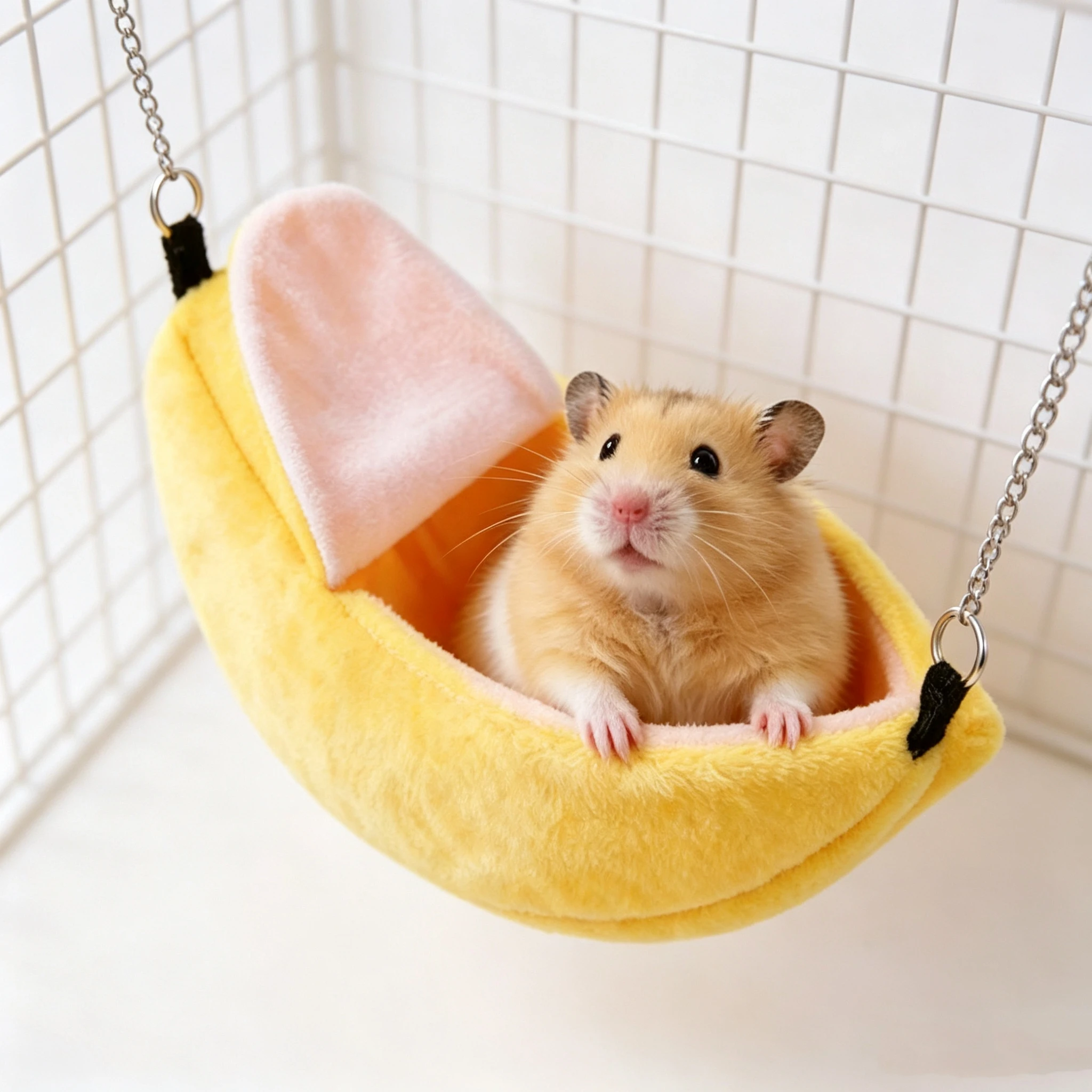 Banana Hammock Pet Hideout Cage Accessories Hamster Tent Nest Bed For Guinea Pig Chinchilla Hedgehog Rat Squirrel Ferret House view 4