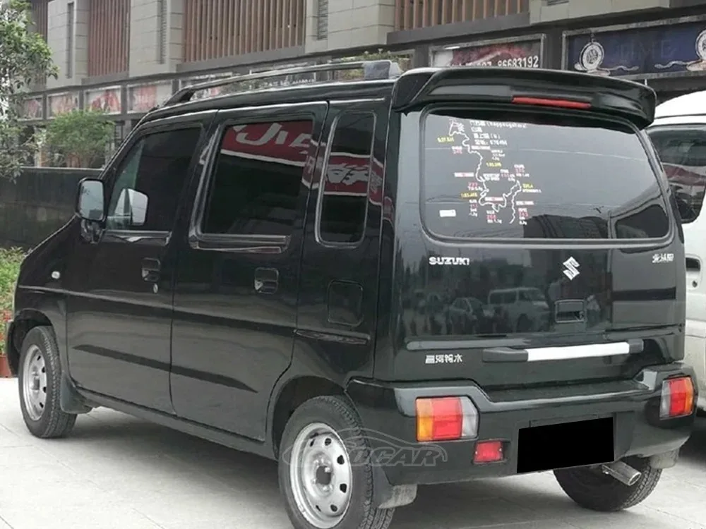 Для Suzuki WAGON-R K12 K14B E+ 2004-2018 годов выпуска: высококачественный спойлер на багажник из ABS-пластика с карбоновым волокном и LED-подсветкой