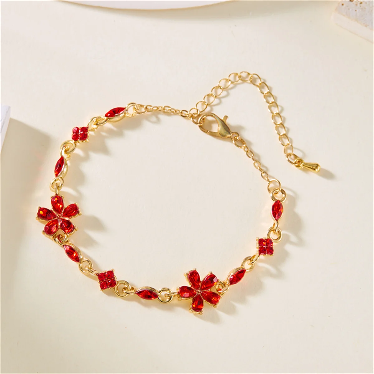 Elegant Crystal Flowers Bracelets For Women Girls Y2K Sweet Sparkling Zircon Floral Plant Chain Bracelet Luxury Wedding Jewelry